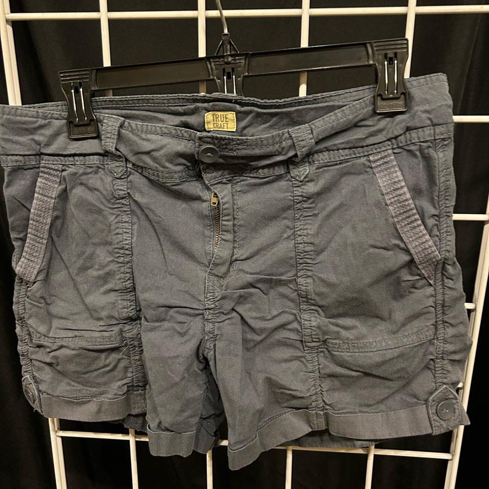 True Craft Charcoal Cargo Shorts